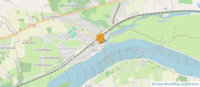 localisation de l'entreprise DU CINEMA ST CHARLES à INGRANDES-LE-FRESNE-SUR-LOIRE