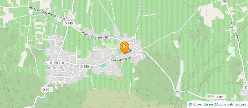 localisation de l'entreprise DU CLAUX  SAINT-VICTOR-LA-COSTE