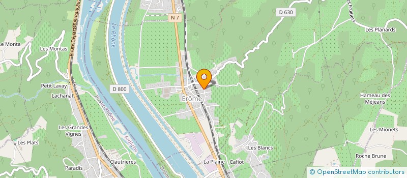 localisation de l'entreprise DU CLOCHER  EROME