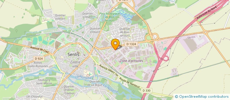 localisation de l'entreprise DU CLOS  SENLIS