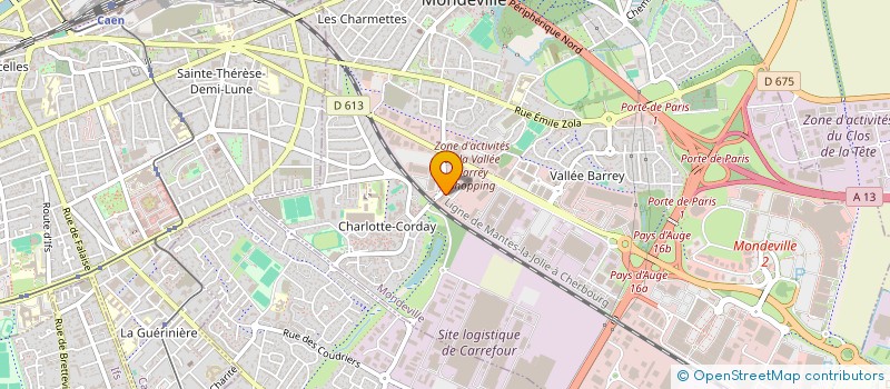 localisation de l'entreprise DU CLOS  MONDEVILLE