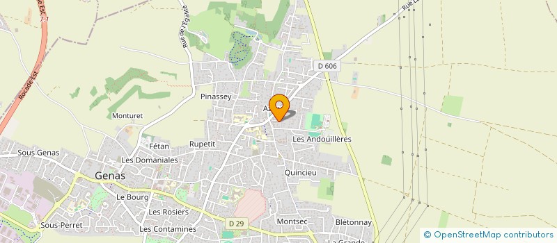 localisation de l'entreprise DU CLOS  GENAS