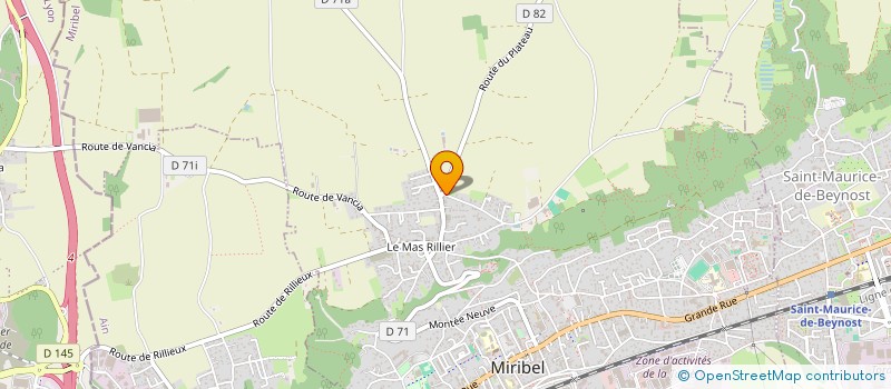 localisation de l'entreprise DU CLOS BUISSONNIER à MIRIBEL