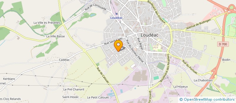 localisation de l'entreprise DU CLOS DE LA TRINITE  LOUDEAC