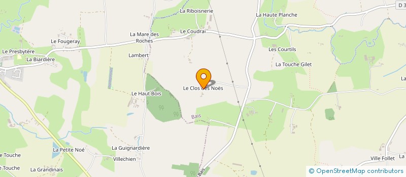 localisation de l'entreprise DU CLOS DES NOES à BAIS
