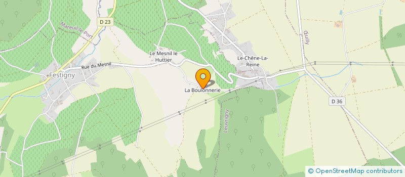 localisation de l'entreprise DU CLOS DES NONES  FESTIGNY