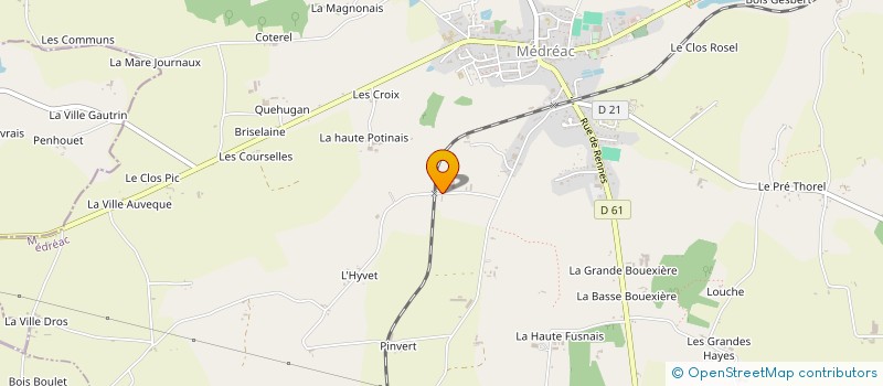 localisation de l'entreprise DU CLOS HURE à MEDREAC