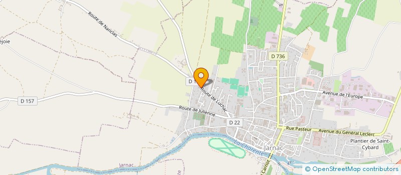 localisation de l'entreprise DU CLOS JOLY à JARNAC