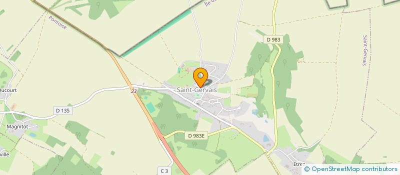 localisation de l'entreprise DU CLOS LEO  MAGNY-EN-VEXIN