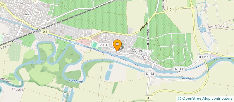 localisation de l'entreprise DU CLOS MOUTAYER  AY-CHAMPAGNE