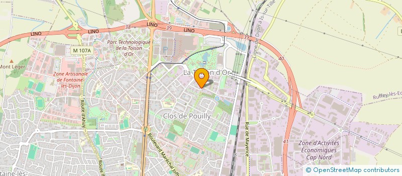 localisation de l'entreprise DU CLOS SAINT PIERRE à DIJON