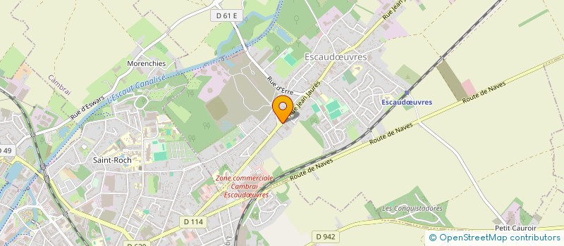 localisation de l'entreprise DU CLOS SAINT PIERRE  ESCAUDUVRES