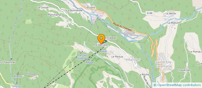 localisation de l'entreprise DU CLOU à SAINTE-FOY-TARENTAISE