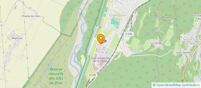 localisation de l'entreprise DU CLOUD  CHAMP-SUR-DRAC