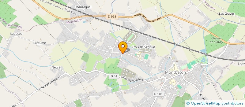 localisation de l'entreprise DU COCON AUX PAPILLONS  MONTBETON