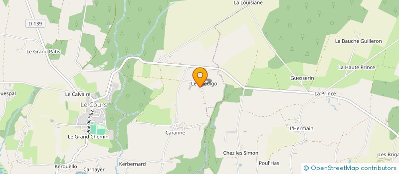 localisation de l'entreprise DU COET DIGO à LE COURS