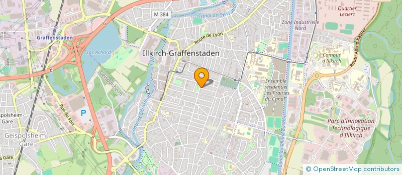 localisation de l'entreprise DU COEUR A L'EMPLOI  ILLKIRCH-GRAFFENSTADEN