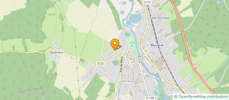 localisation de l'entreprise DU COEUR CAYROL BLANC  BACCARAT