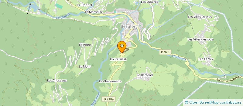 localisation de l'entreprise DU COL DE LA CICLE à BEAUFORT
