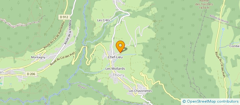 localisation de l'entreprise DU COL DES PRES à THOIRY