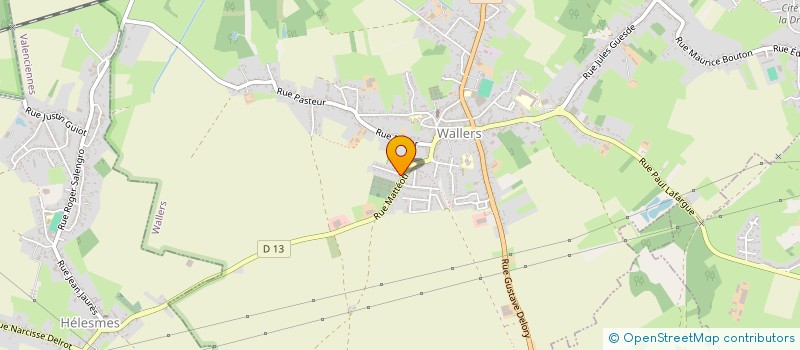 localisation de l'entreprise DU COLLEGE  WALLERS