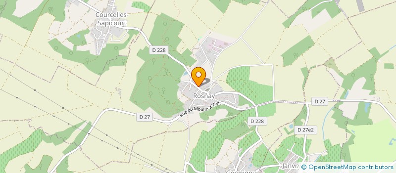 localisation de l'entreprise DU COLOMBIER  ROSNAY