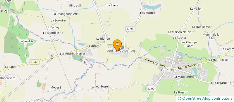 localisation de l'entreprise DU COLOMBIER  SAINTE-COLOMBE