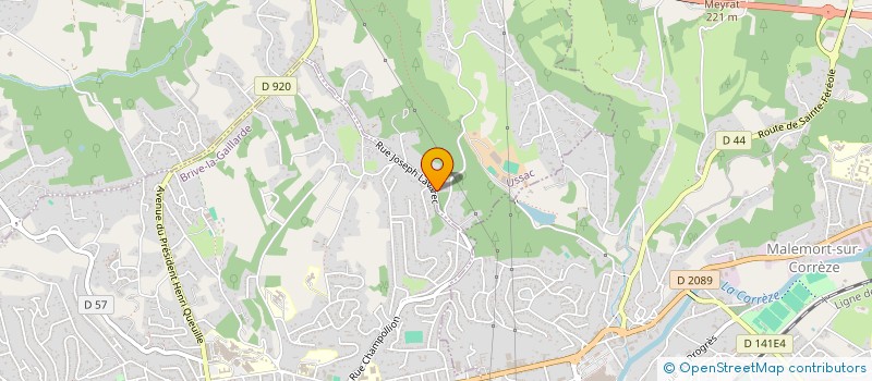 localisation de l'entreprise DU COLOMBIER  USSAC