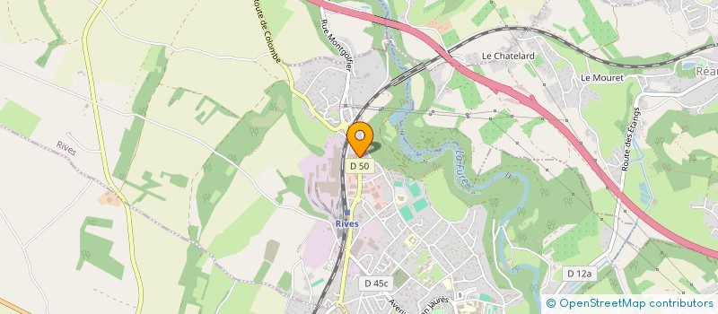 localisation de l'entreprise DU COMBEAU  RIVES