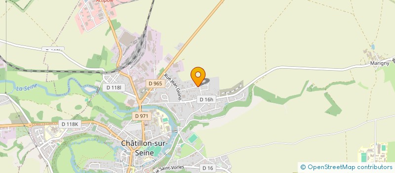 localisation de l'entreprise DU COMMENCEMENT  CHATILLON-SUR-SEINE
