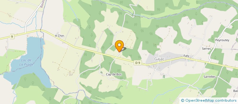 localisation de l'entreprise DU COMPTOIR BAZADAIS  AUBIAC