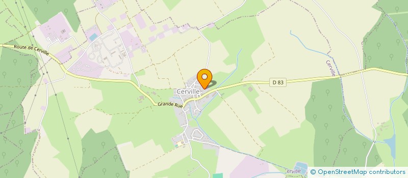 localisation de l'entreprise DU COMTE D'OURCHES  CERVILLE