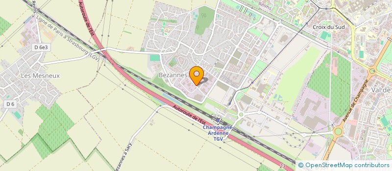 localisation de l'entreprise DU COPEAU  BEZANNES