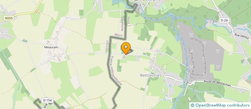 localisation de l'entreprise DU COQ D'PAILLE  BETTRECHIES