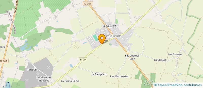 localisation de l'entreprise DU COQ MOLLET  BRISSAC LOIRE AUBANCE