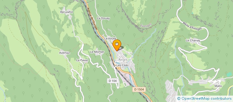 localisation de l'entreprise DU COR  ARGIS