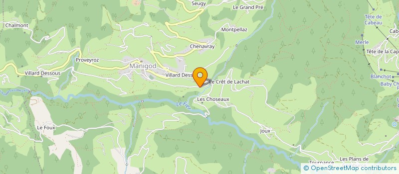 localisation de l'entreprise DU CORIAZ à MANIGOD