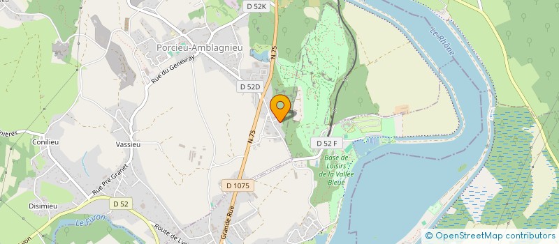 localisation de l'entreprise DU CORNIOLAY  PORCIEU-AMBLAGNIEU