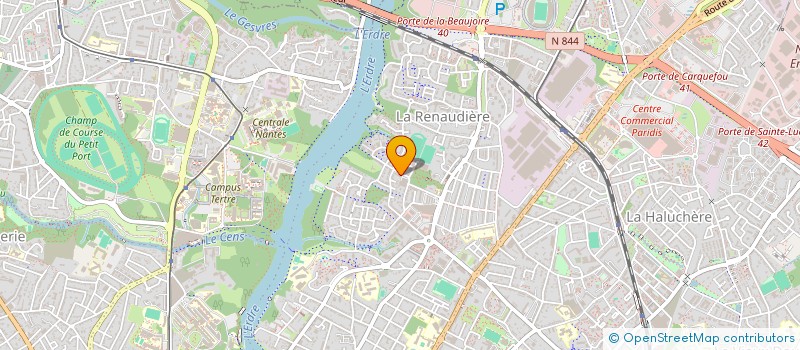 localisation de l'entreprise DU COSQUER à NANTES