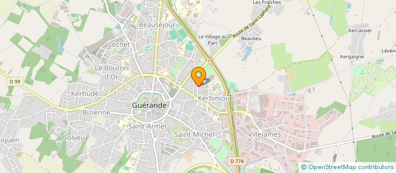 localisation de l'entreprise DU COSQUER  GUERANDE