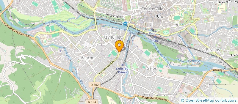 localisation de l'entreprise DU COTE DES FEMMMES DES PYR AT à PAU