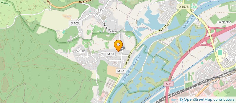 localisation de l'entreprise DU COTEAU  VAUX