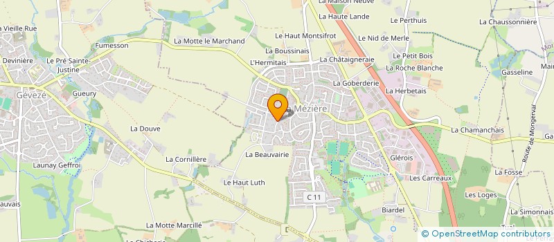 localisation de l'entreprise DU.COU.DE  LA MEZIERE