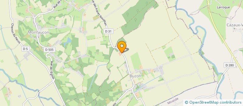 localisation de l'entreprise DU COULOUME  BUZON