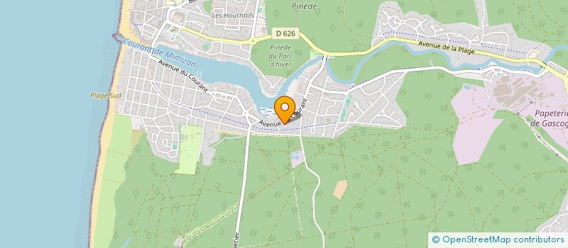 localisation de l'entreprise DU COURANT  MIMIZAN