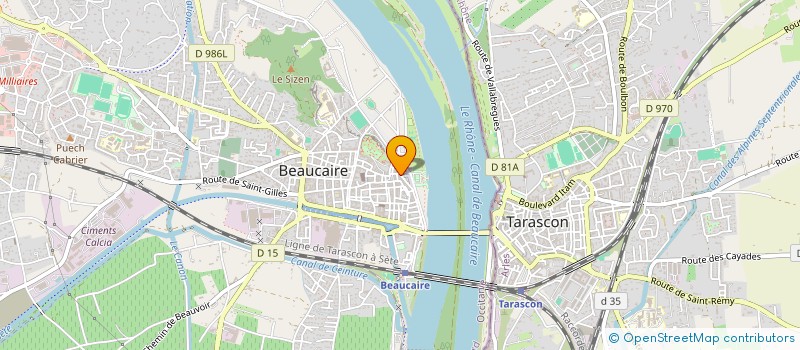 localisation de l'entreprise DU COURRIER  BEAUCAIRE