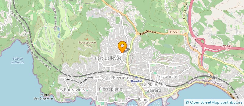 localisation de l'entreprise DU COURS à BANDOL