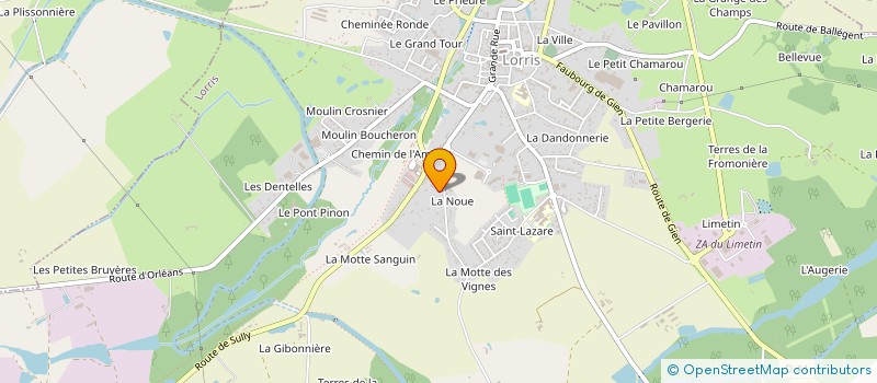 localisation de l'entreprise DU COUTARD  LORRIS