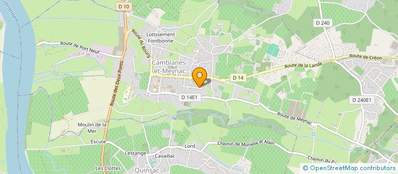 localisation de l'entreprise DU COUVENT  CAMBLANES-ET-MEYNAC