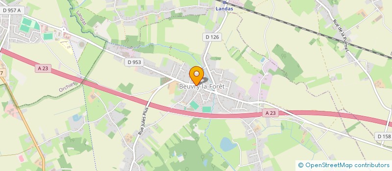 localisation de l'entreprise DU COYOTE  BEUVRY-LA-FORET